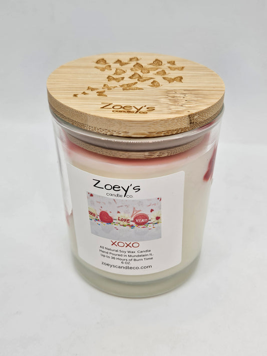 "XOXO" scented 6oz. 100% Natural Soy candle. (Copy)